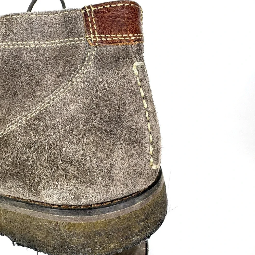 Johnston‎ & Murphy Copeland Chukka Boot Mens Sz 11M Gray Oiled Suede Lace Up